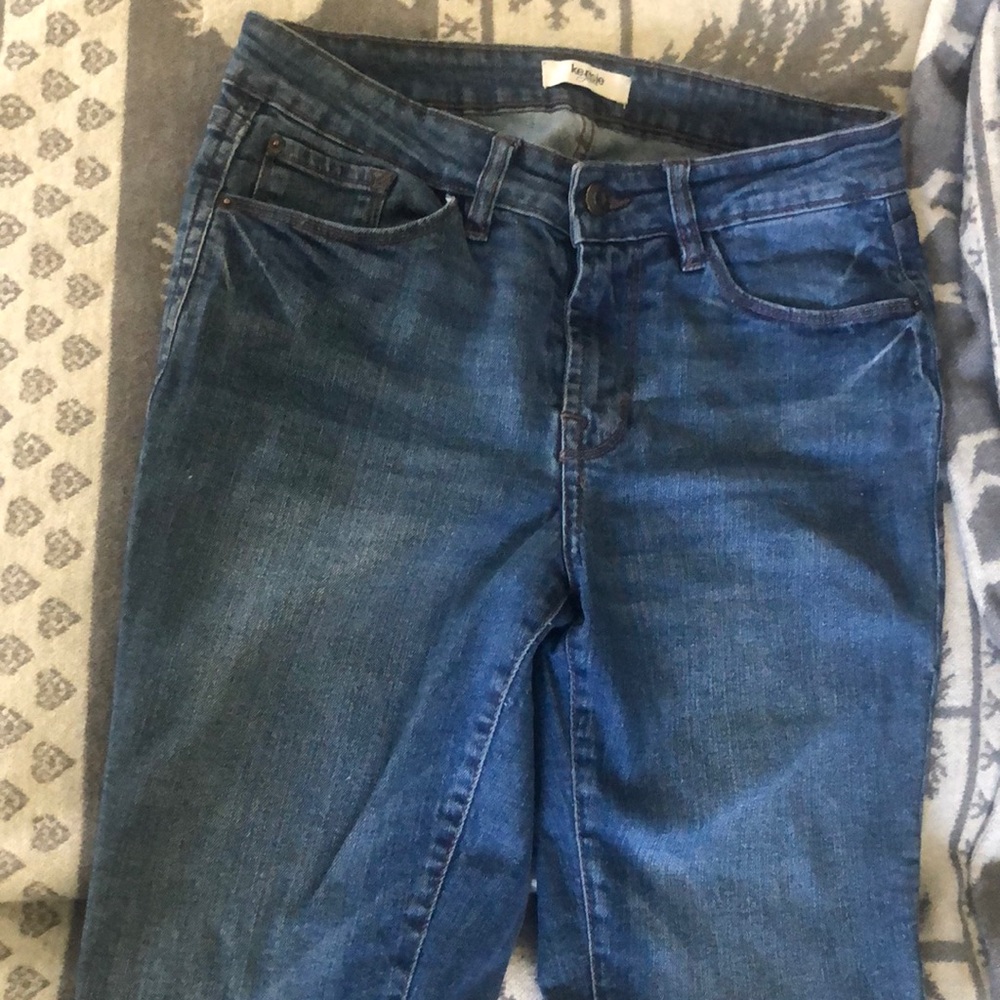 Blue skinny jeans